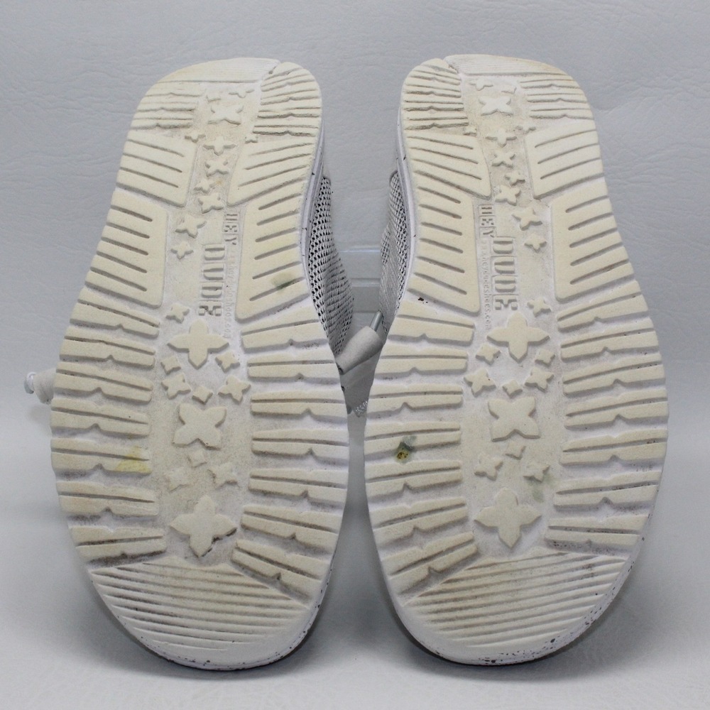Hey Dude Wendy Sox Stone White Speckled Slip On Loafers Shoes Womens 8 121410705 - Picture 8 of 8